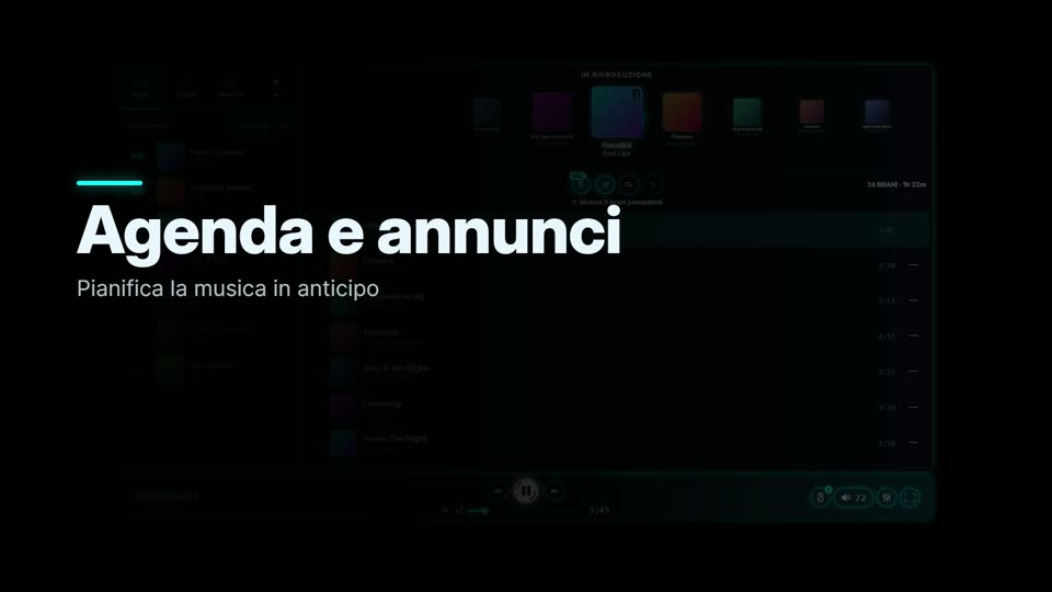 Come programmare musica e annunci