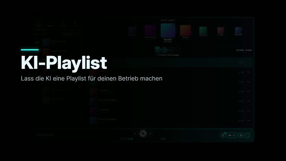 So lässt du die KI eine Playlist für deinen Betrieb erstellen