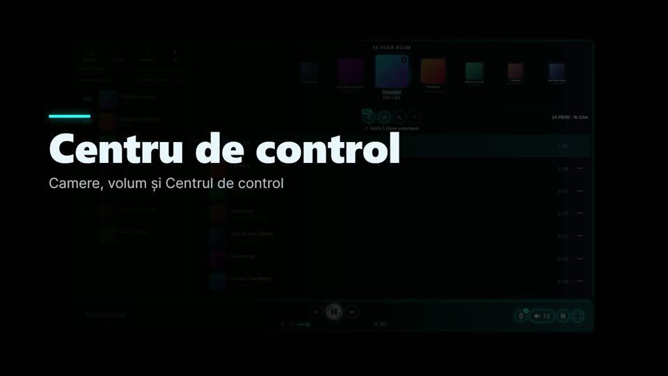 Cum folosești camerele, volumul și Centrul de control