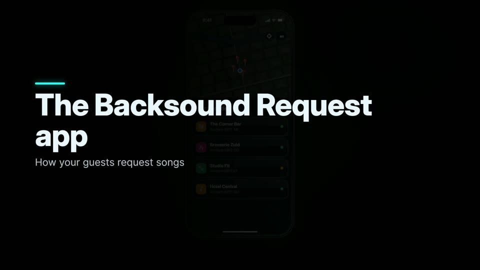 How your guests request songs with the Backsound Request app
