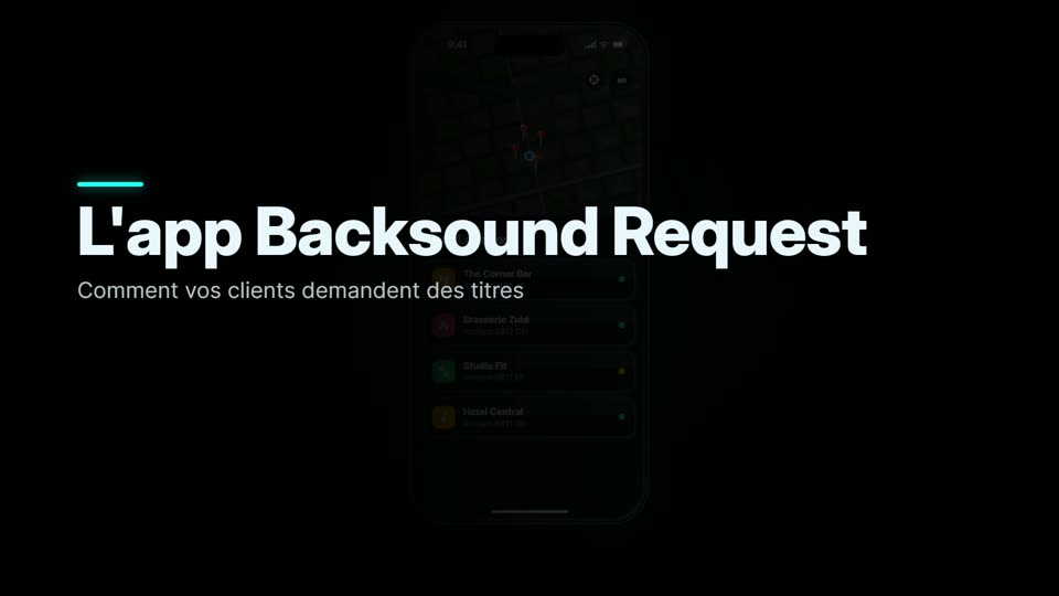 Comment vos clients demandent des titres avec l'app Backsound Request