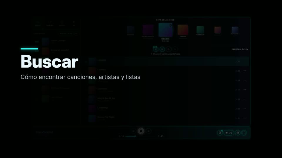 Cómo buscar música en BackSound Stream