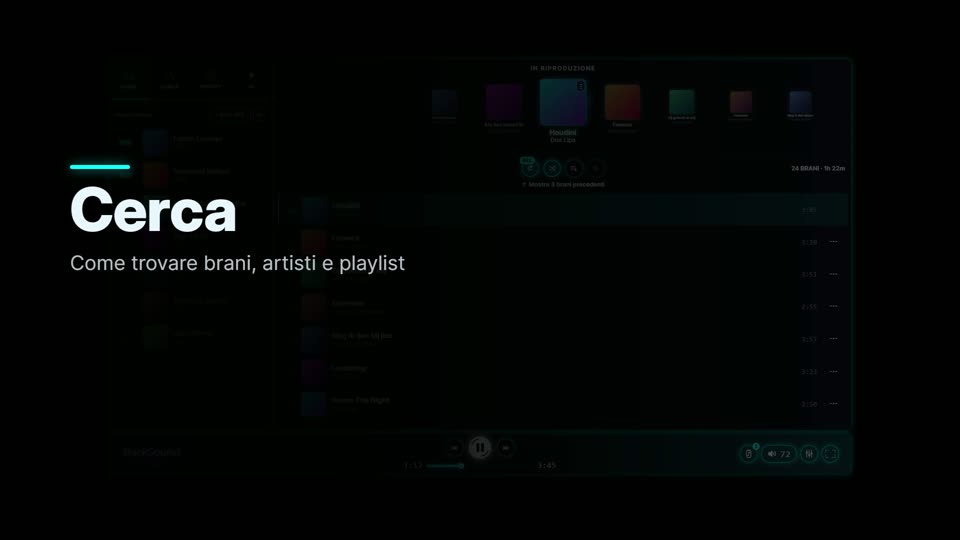 Come cercare musica in BackSound Stream
