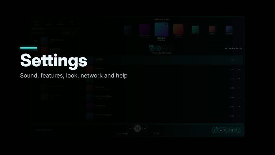 How the settings of BackSound Stream work