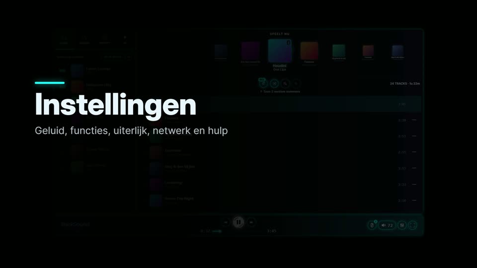 Zo werken de instellingen van BackSound Stream