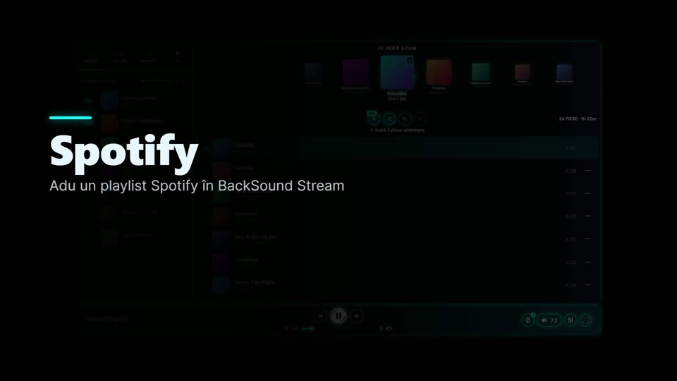 Cum imporți un playlist Spotify în BackSound Stream